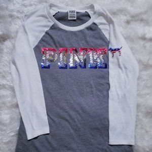 Victoria Secret Ombre Sequin Americana Baseball